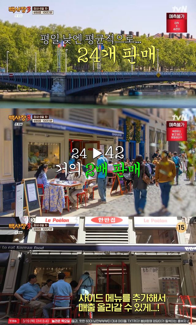 사진= tvN '세계 밥장사 도전기 백사장3'