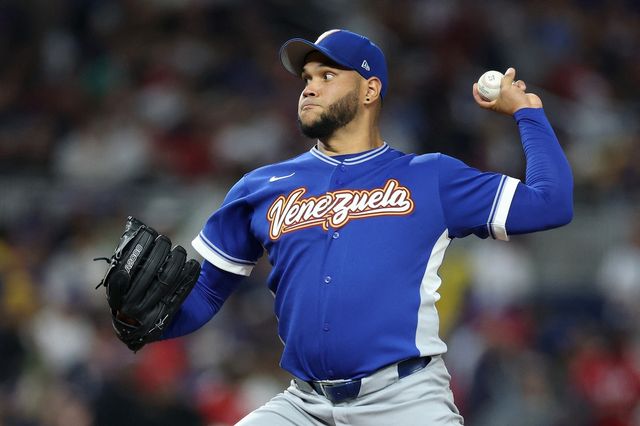 베네수엘라 좌완 에두아르도 로드리게스가 18일(한국시간) 미국 마이애미의 론디포파크에서 열린 2026 WBC 결승전에 선발등판, 미국을 4.1이닝 무실점으로 봉쇄하고 조국의 우승을 견인했다. 사진 연합뉴스