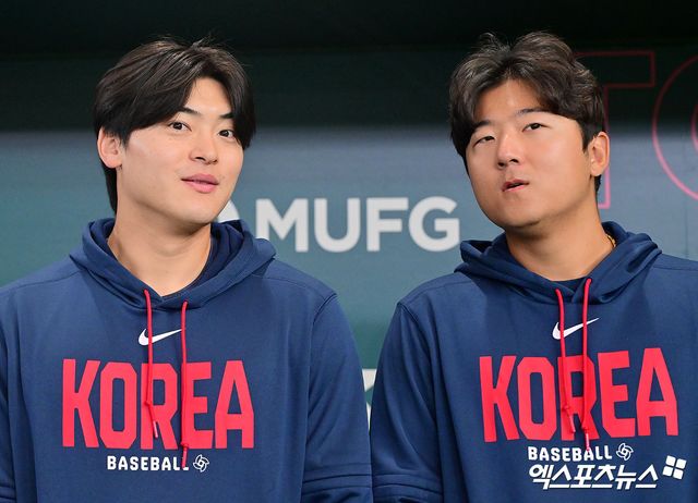 8일 오후 일본 도쿄돔에서 2026 월드베이스볼클래식(WBC) 한국 대표팀 공식 훈련 및 기념촬영이 진행됐다. 한국 조병현 송승기가 도쿄돔을 둘러보고 있다. 엑스포츠뉴스 DB