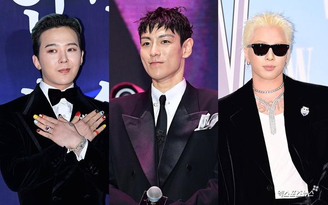 지드래곤, 탑, 태양(왼쪽부터)