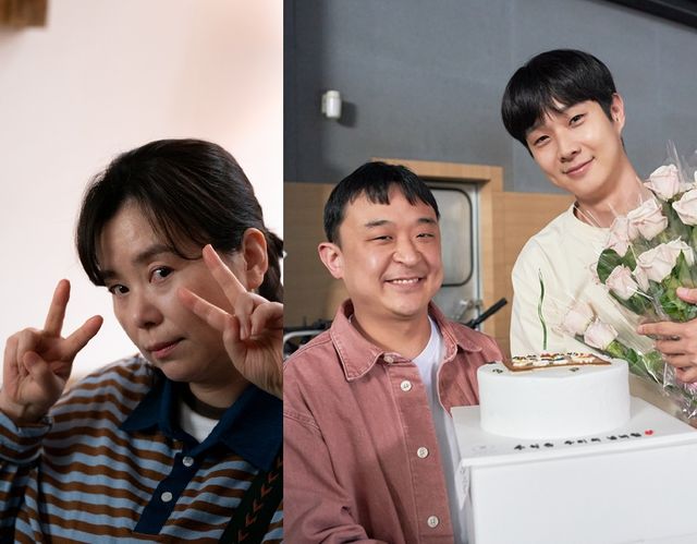 영화 '넘버원' 김태용 감독과 배우 최우식, 장혜진.