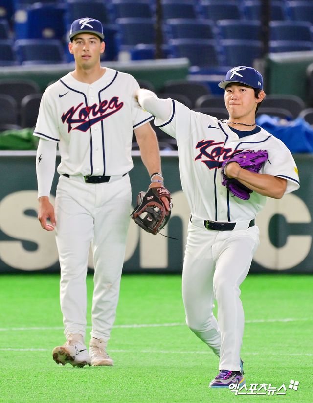 8일 오후 일본 도쿄돔에서 2026 월드베이스볼클래식(WBC) 한국 대표팀 공식 훈련이 진행됐다. 한국 김도영이 훈련에 임하고 있다. 도쿄, 김한준 기자