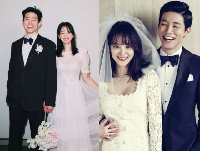 (좌) 김무열-윤승아 / (우) 윤승아-김무열.