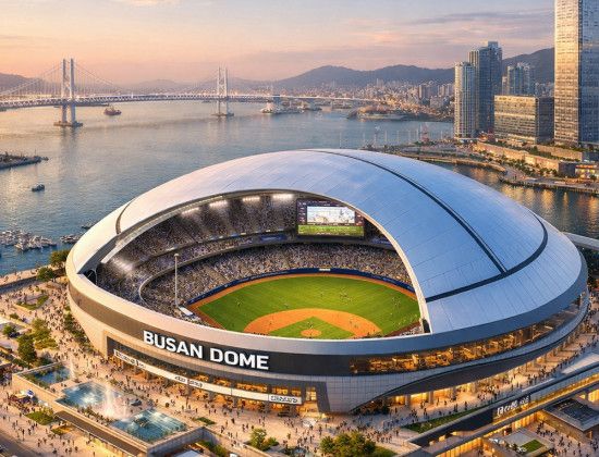 부산 북항 돔구장 챗GPT 조감도