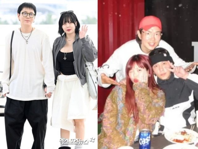 (좌) 용준형-현아 / (우) 현아-장성규-용준형.