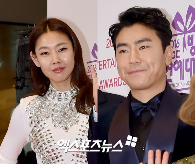 모델 한혜진, 배우 이시언. 엑스포츠뉴스 DB.