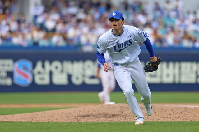 지난 21일 LG 트윈스전에서 패전투수가 된 삼성 라이온즈 투수 미야지 유라. 사진 삼성 라이온즈