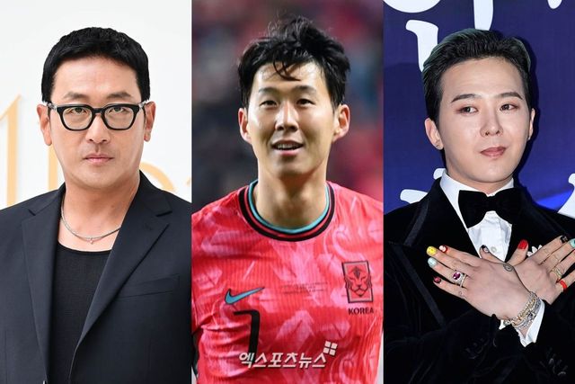 사진 = 엑스포츠뉴스 DB / 하정우, 손흥민, 지드래곤