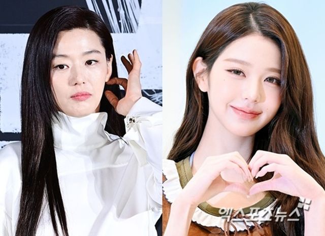 배우 전지현 가수 장원영