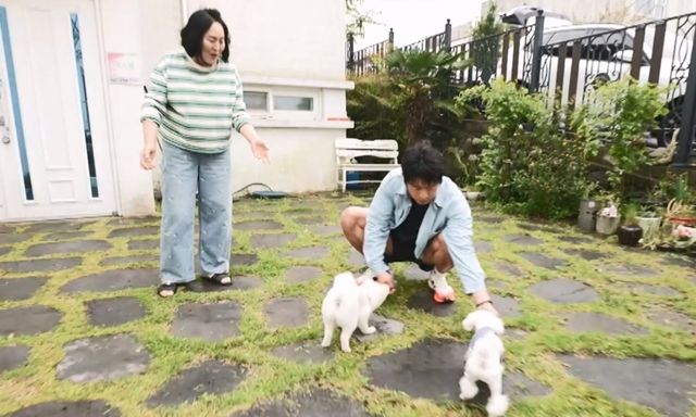기안84, 알콩이 달콩이와 친해지는 장면
