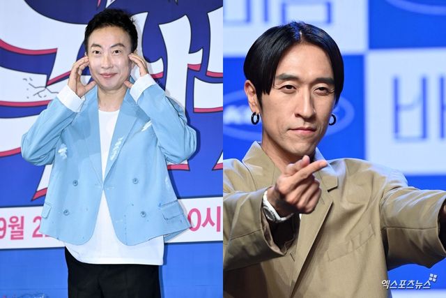 좌: 박명수, 우: 빽가 (엑스포츠뉴스 DB)