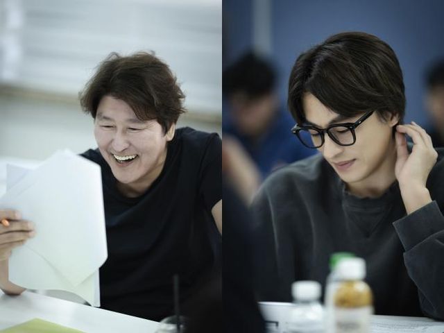 영화 '정원사들' 배우 송강호, 구교환.