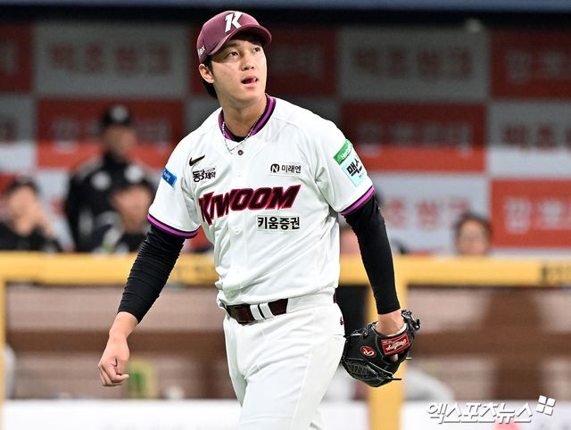 키움 히어로즈 에이스 안우진이 8일 서울 고척스카이돔에서 열린 2026 신한 SOL KBO리그 KT 위즈와의 팀 간 4차전에 선발등판, 4이닝 무실점을 기록했다. 사진 김한준 기자