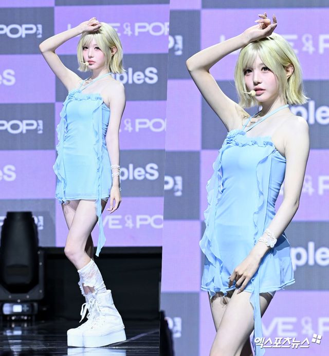 트리플에스 김채원 '말라도 너무 마른 몸매'