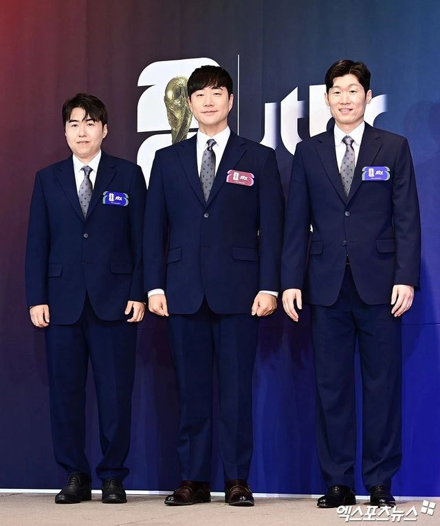 JTBC 김환, 박지성 해설위원, 배성재 캐스터