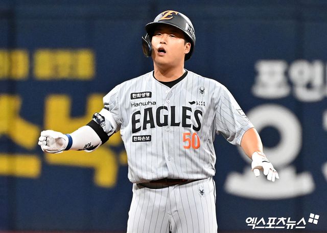 한화 이글스 강백호가 9일 대전 한화생명 볼파크에서 열리는 2026 신한 SOL KBO리그 KIA 타이거즈와의 팀 간 7차전에 4번 지명타자로 선발 라인업에 이름을 올렸다. 선발 출전은 지난 3일 잠실 두산 베어스전 이후 엿새 만이다. 사진 엑스포츠뉴스 DB