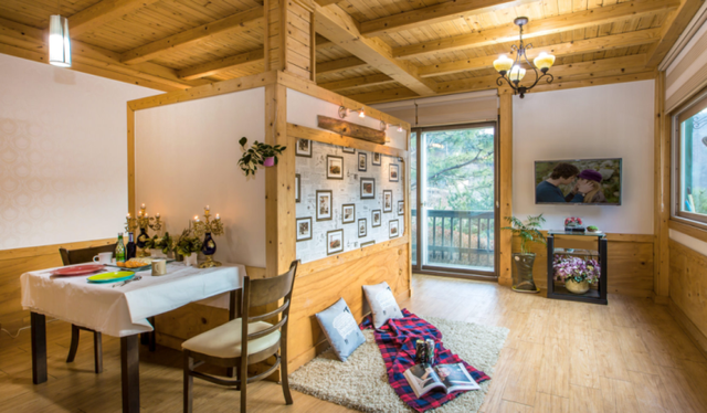 비발디파크 스키장 근처 오르비스펜션 모네 인테리어