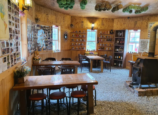 비발디파크 스키장 근처 홍천 하이디 펜션 카페