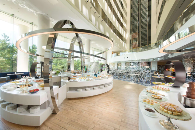 도쿄디즈니랜드 힐튼 도쿄 베이 조식 뷔페 레스토랑