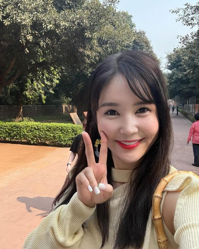 인도 여행의 설렘 가득한 장영란, 역시 인간 비타민/사진=장영란 인스타그램