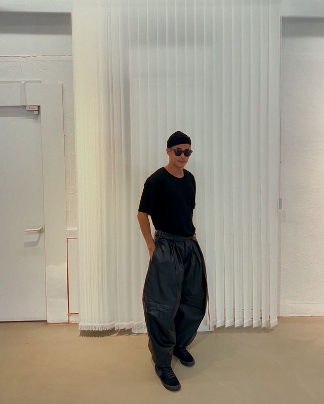 배정남, 레더 팬츠 하나로 가을 감성 완성@jungnambae