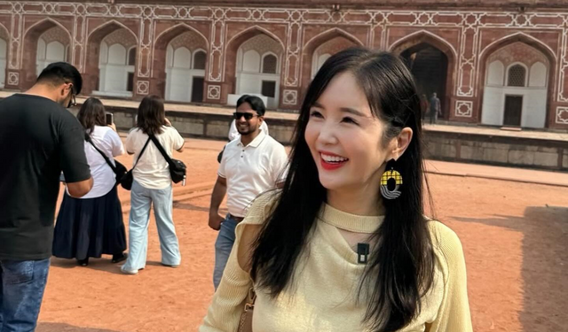 인도에서 빛나는 장영란의 밝은 미소와 편안한 여행룩/사진=장영란 인스타그램