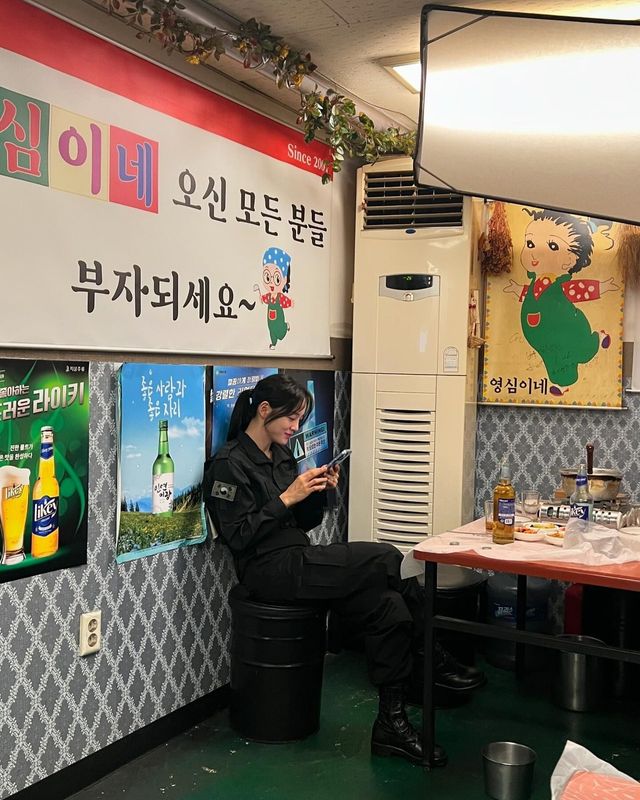 촬영장의 김세정/사진=김세정 인스타그램