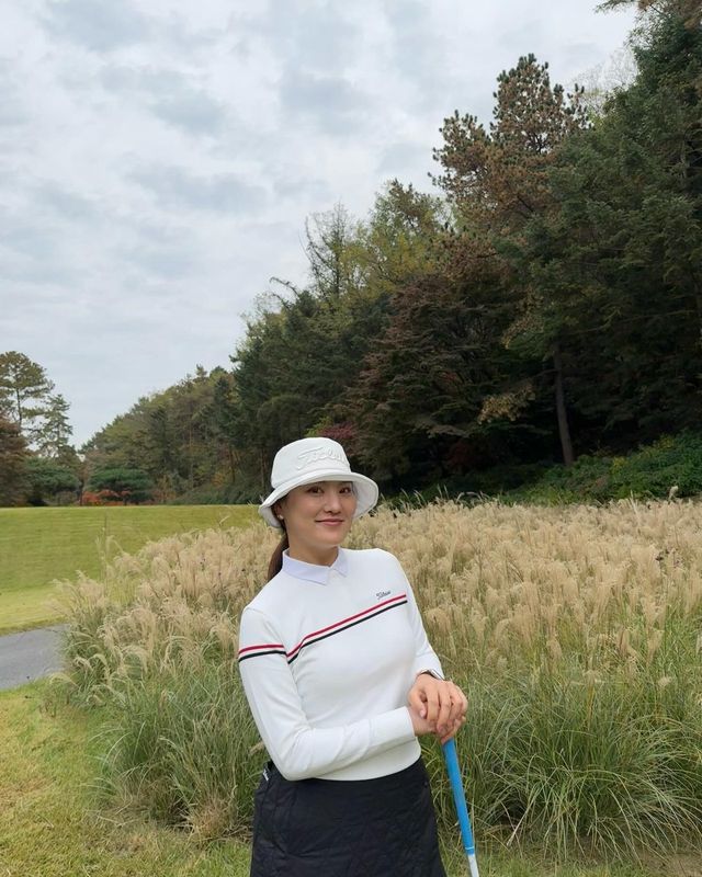 심플하면서도 세련된, 유소연의 골프룩/사진=유소연 인스타그램