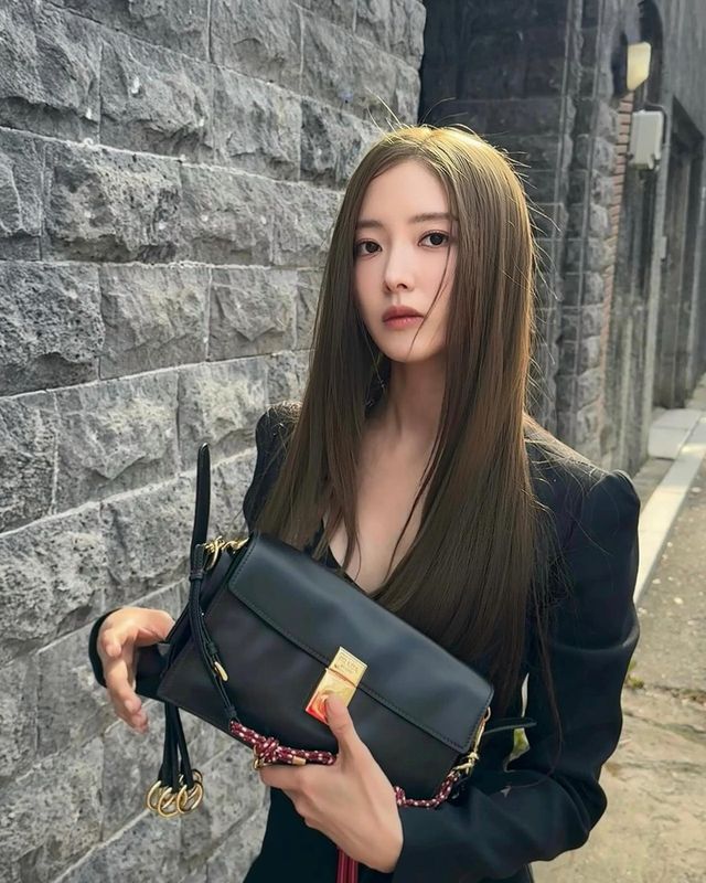  엣지 있는 가방 선택으로 고급스러움 극대화/사진=이세영 인스타그램