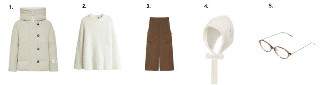 1.페트레이&nbsp;2.H&M 3.위크엔드 막스마라&nbsp;4.브라운햇&nbsp;5.카린