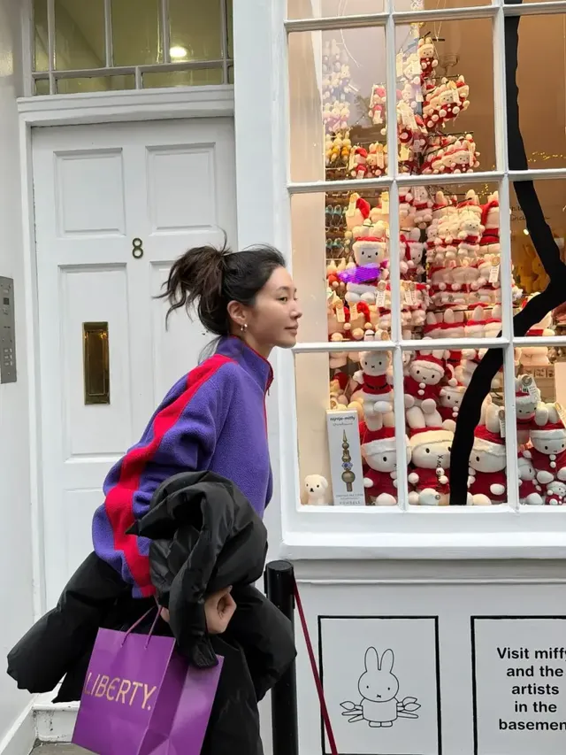 /사진=박규영, 플리스 스웨터로 겨울 패션 재해석