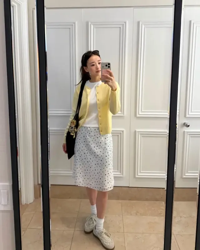 /사진=손연재, 겨울 파스텔룩으로 선보인 균형의 미학