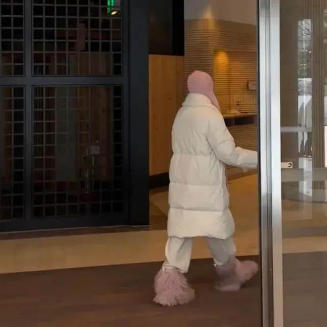 /사진=표예진, 설원 속 화이트 패딩 스타일 공개