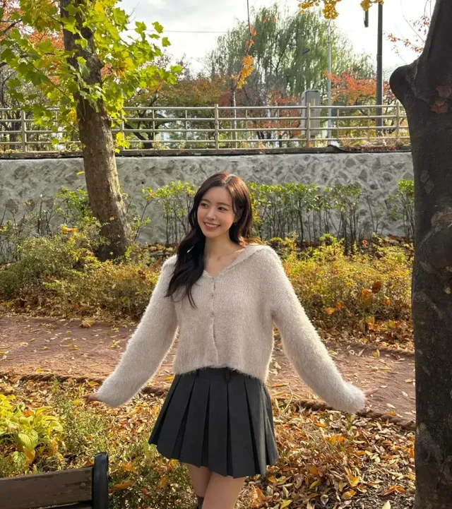 /사진=진세연, 포근한 니트로 제안한 겨울 데일리룩