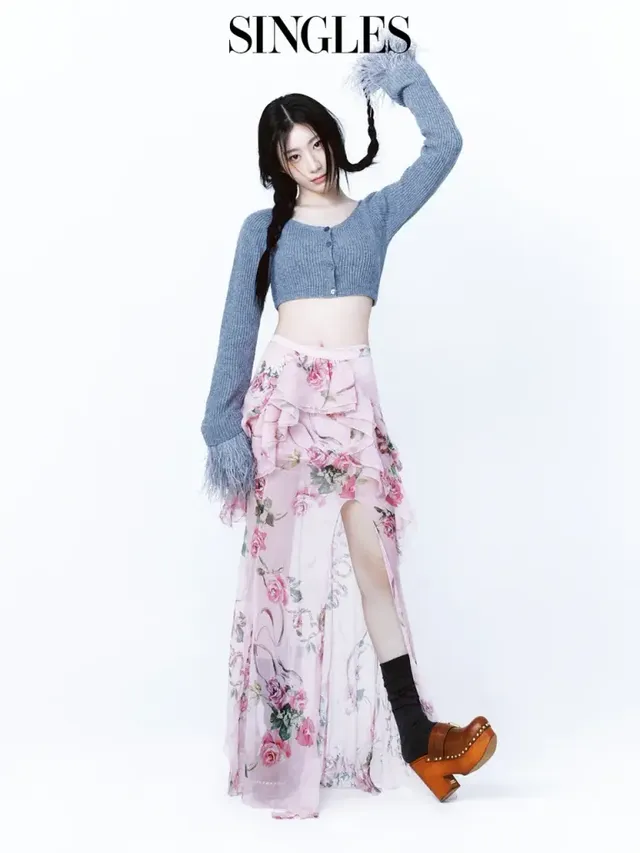 /사진=ITZY 채령, 〈싱글즈〉 1월호 화보 통해 성장 서사 공개