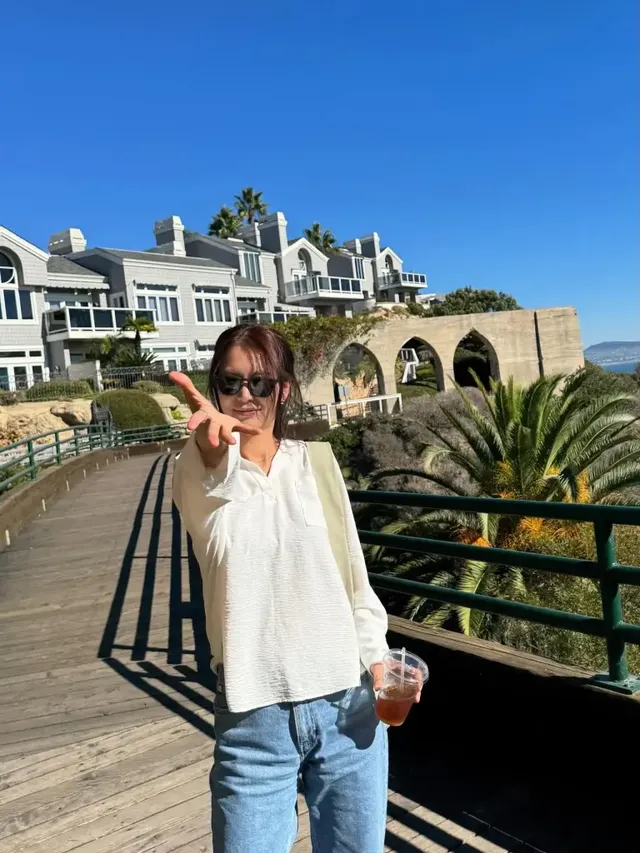 /사진=정유진, 겨울 데님 스타일링 공개…일상 속 패션 제안