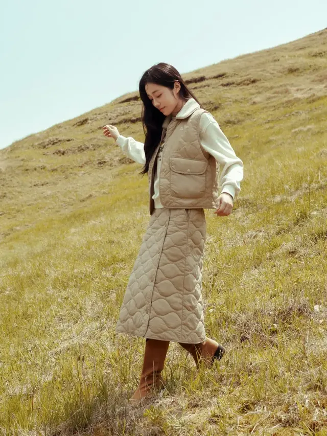 /사진=노윤서, 퀼팅 아이템 활용한 겨울 아웃도어 스타일 제안