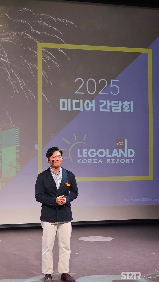 이순규 대표는 간담회에서 콜라보레이션 보다는 아직 보여주지 못한 레고의 콘텐츠가 많음을 강조했다/사진=강원석 기자