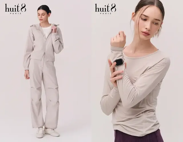 위뜨의 인-플리스 후드 집업점퍼, 파라슈트 팬츠, 소프트모달 긴팔티 | 야외 활동과 일상을 아우르는 다재다능한 아이템이다. /사진=㈜그리티