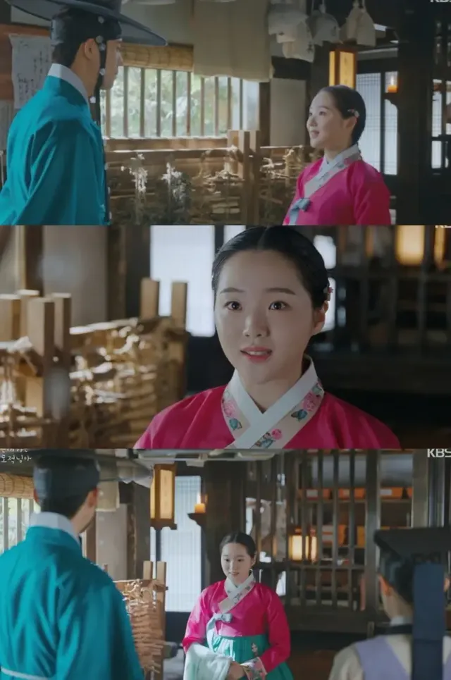  강나언이 ‘은애하는 도적님아’에서 지연 역으로 특별출연한 모습 | 청순한 비주얼로 극의 긴장감을 높이다 /사진=방송 화면 캡처