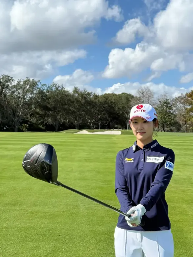 캘러웨이 퀀텀 드라이버 | 필드 위에서 압도적인 카리스마를 발산하는 백스윙 모먼트 /사진=황유민 인스타그램