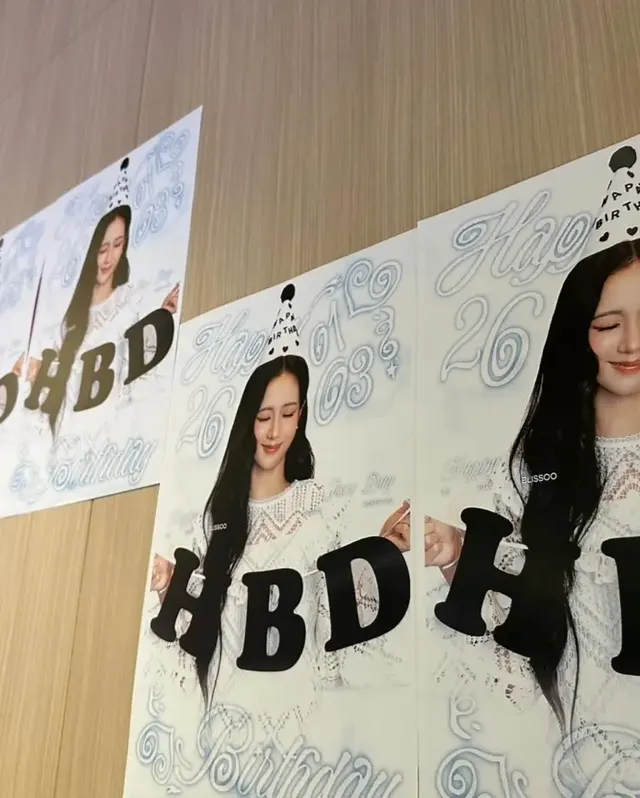 지수의 생일을 축하하는 포스터들 | 30대를 맞이한 지수의 화려한 기록들 /사진=지수 인스타그램