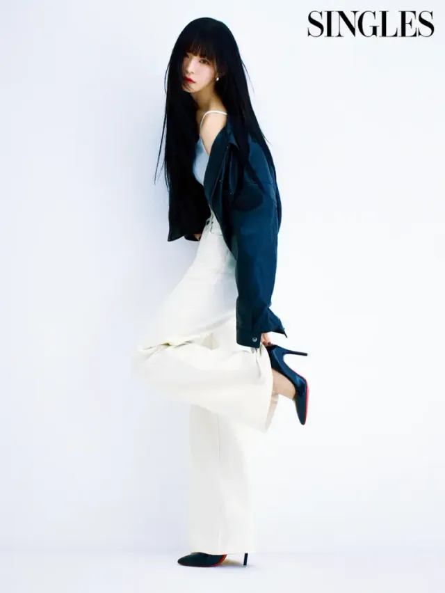 /사진=싱글즈, 프로미스나인 채영 3월호 화보 인터뷰 공개