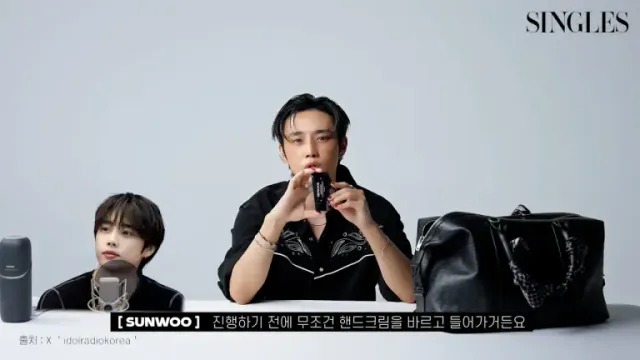  /사진=싱글즈X더보이즈 선우, ‘Show your Bag’ 몽클로스 애정템 공개 