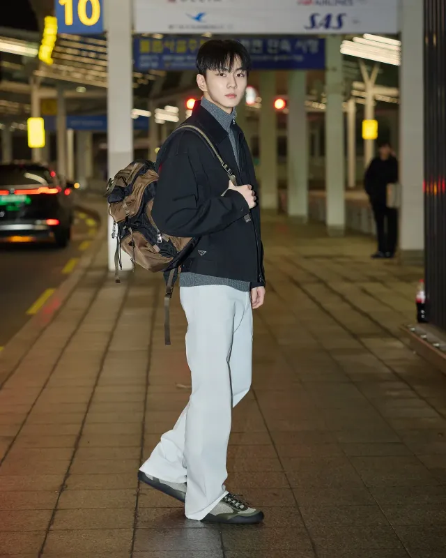  /사진=프라다, 엔하이픈 대만 행사 출국…'시크 공항패션' 