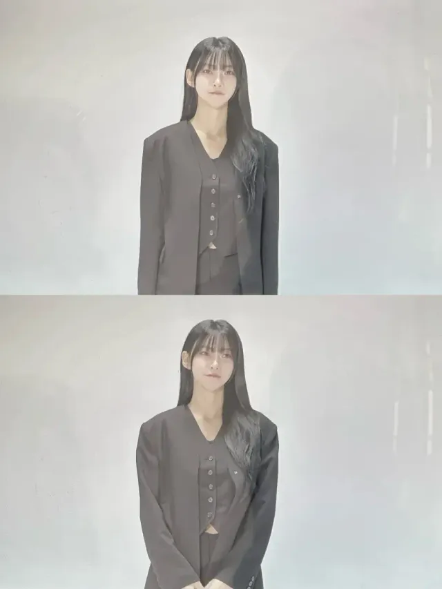 블랙 수트 셋업 | 모던하고 매니시한 무드를 강조한 올블랙 수트 스타일링 /사진=김민지 인스타그램