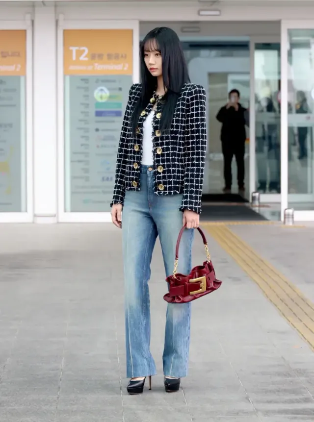 /사진=발망, 혜리 파리 출국 