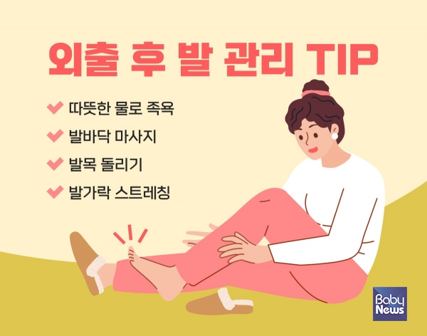 외출 후 발 관리 TIP. ⓒ힘찬병원