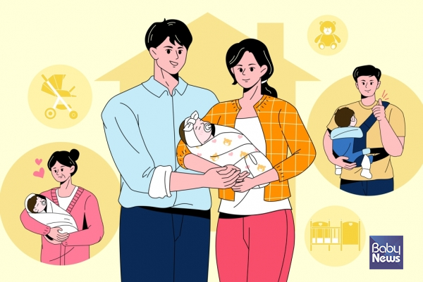 보건복지부는 산후도우미가 민법상 가족관계에 있는 경우에도 정부 지원이 가능하도록 관련 지침을 개정했다. ⓒ베이비뉴