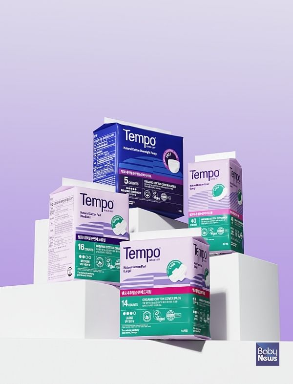 동아제약 여성용품 브랜드 ‘템포’, 초경의 날 맞아 취약계층 여성청소년에게 생리대 기부.&nbsp;ⓒ동아제약&nbsp;